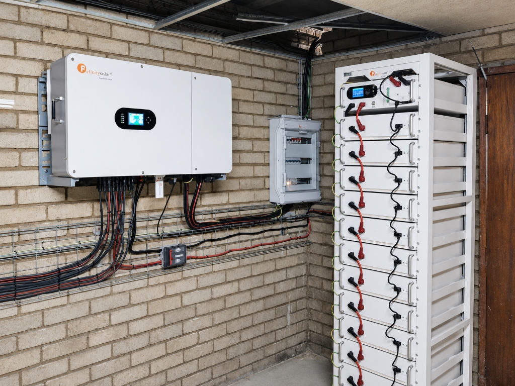 Primary official view of 30kVA / 80kWh C&I Solar System (48kW Panels - 80 Units)
